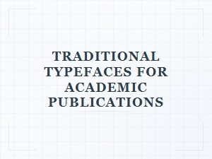 Classic Fonts for Academic Branding